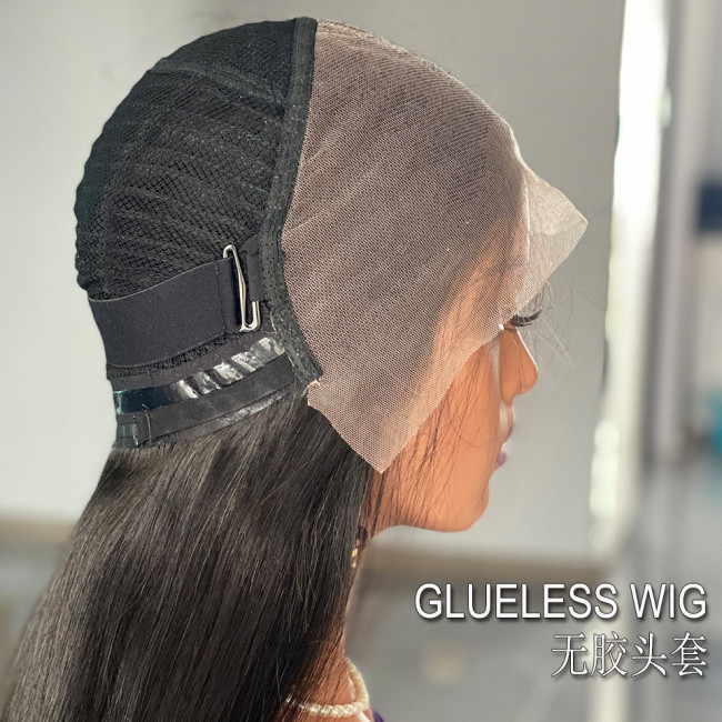 180 Density Glueless human hair wig front lace human wig Xu Chang full set