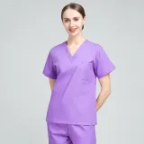 Operating room hand wash clothes for women in summer, thin style for dentists, work clothes for nurses, split set surgical clothes, polyester cotton