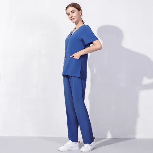 Beauty salon dental doctor operating room set, thin hand washing clothes, spring and summer elastic quick drying medical work clothes