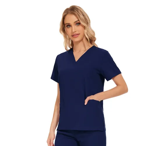 Elastic quick drying short sleeved workwear summer thin hospital beauty salon doctor and nurse workwear set Amazon