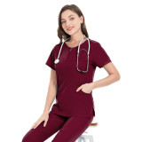 Manufacturer's direct sales of surgical gowns for oral dentists, women's split body wash clothes set, elastic quick drying hospital nurse uniforms