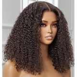 200 Density kinky curly human hair wig
