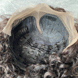 Water wave lace wig human hair Xuchang lace wig short headband