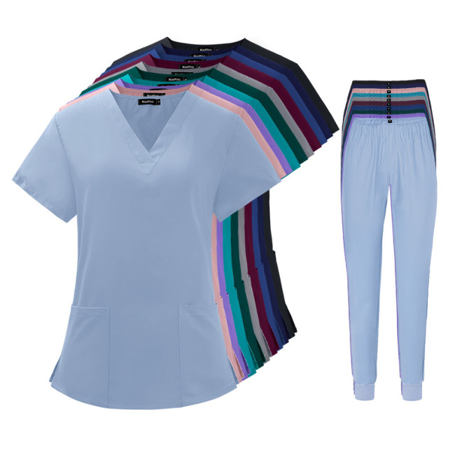 Daifa Summer Clothing Beauty Pet Hospital Dental Operating Room Handwashing Clothes Set Doctor and Nurse Work Uniforms