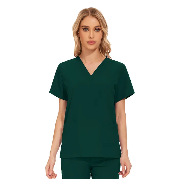 Elastic quick drying short sleeved workwear summer thin hospital beauty salon doctor and nurse workwear set Amazon