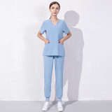 Cross border distribution of summer doctor and nurse work uniforms, beauty hospitals, pet dentistry operating rooms, hand washing clothes sets
