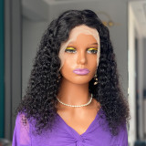 200% Curly Human Hair Wig front lace real human wig headband wigs wigs real hair brazilian
