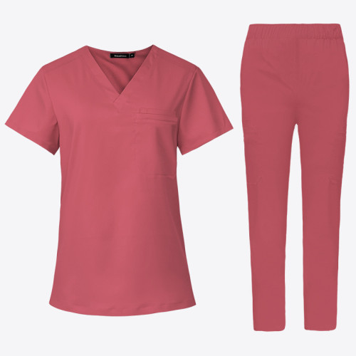 Short sleeved doctor, nurse, pet, dental, and oral care clothing, hand washing clothes, operating room hand brushing clothes, female