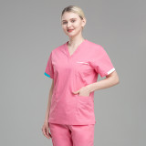 Handwashing clothes for female doctors, surgical gowns for surgery, operating rooms, beauty salons, work clothes for dentists, short sleeved men's and women's foreign trade