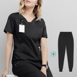 Elastic quick drying medical work clothes for oral dentists, operating room gowns, summer thin hand washing clothes for foreign trade