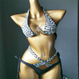 New AliExpress, Amazon, eBay, European and American sewing and diamond bikini swimwear, nightclub wear, lingerie, bikini