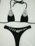 Diamond swimsuits are exclusively available on eBay and Amazon sellers for high-quality swimsuits. Customized sexy diamond swimsuits come with samples