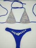Diamond swimsuits are exclusively available on eBay and Amazon sellers for high-quality swimsuits. Customized sexy diamond swimsuits come with samples