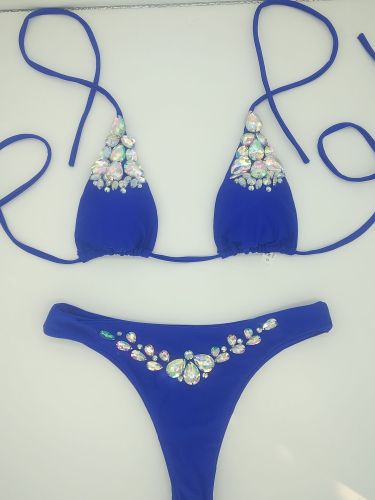 Diamond swimsuits are exclusively available on eBay and Amazon sellers for high-quality swimsuits. Customized sexy diamond swimsuits come with samples