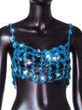 Cross border supply of European and American AliExpress in the summer of 2023, hot selling nightclubs, sexy gemstone suspender, hollowed out top