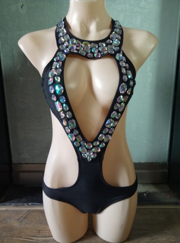 Peach Heart Black Fashion Diamond Swimsuit Bikini High Quality Fashion Bikinis Wimwear