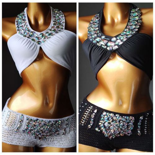 New handmade crochet diamond bikini, European and American crochet bikini swimsuit, popular on Amazon AliExpress