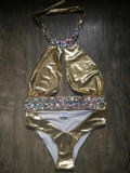 New sexy and trendy bikini swimwear, popular on eBay, popular on Amazon, sewn diamond bikini manufacturer direct sales