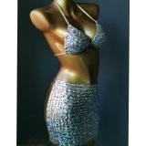 Tie Diamond Nightclub Dress New Evening Dress Nightclub Bikini Nightclub Dress New Evening Dress