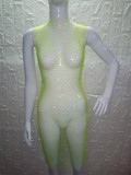 Cross border eBay, Amazon's best-selling women's clothing for foreign trade, transparent mesh sparkling diamond sexy nightclub dress
