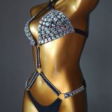 New Diamond Chain Bikini One Piece Bikini Swimwear from Amazon