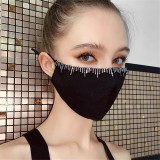 Colored rhinestone mask manufacturer directly sells popular rhinestone jewelry and sunscreen masks on Amazon in Europe and America
