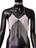 Spring New Nightclub AliExpress Hot selling Metal Ties, Sequin Sling, Women's Wear Bra Top