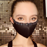 Colored rhinestone mask manufacturer directly sells popular rhinestone jewelry and sunscreen masks on Amazon in Europe and America