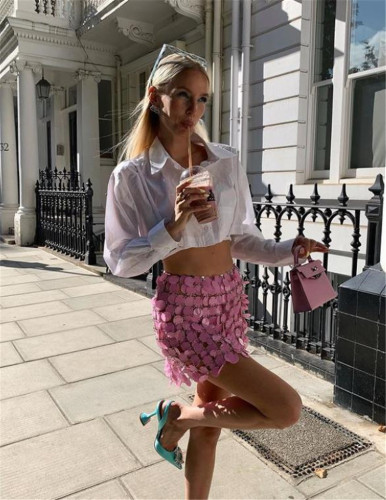 Manufacturer's direct sales across Europe and America, Amazon, new punk style sexy street shot pearl half skirt