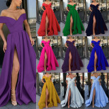 Women's formal dress, new summer dress, European and American cross-border deep V-neck eBay colorful dress