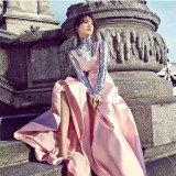 Cross border New European and American Women's Wear Amazon Bottom High Collar Versatile Style Sequin Long sleeved Top