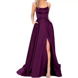 European and American bridesmaids wear long dresses that look slimmer, off the shoulder girlfriends, Amazon fashion bridesmaids evening dresses