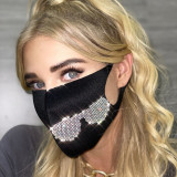 Cross mirror Amazon foreign trade women's clothing pop jewelry hot diamond printed mask sun proof dust mask