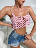 New product from Europe and America, popular on Amazon AliExpress, sexy nightclub, acrylic love backless vest