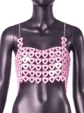 New product from Europe and America, popular on Amazon AliExpress, sexy nightclub, acrylic love backless vest