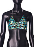 New European and American product Amazon AliExpress hot selling sexy nightclub metal gemstone backless vest