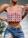 New product from Europe and America, popular on Amazon AliExpress, sexy nightclub, acrylic love backless vest