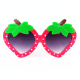 Cross border New Strawberry Children's Mirror Cartoon Style Set Sunglasses Baby Sunglasses 3001