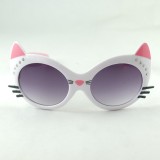 New fashionable diamond studded cat eye children's sunglasses for boys and girls, cat eye sunglasses for boys and girls, sunglasses 3086
