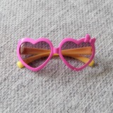 Children's Fashion Sunglasses Love Baby Sunglasses Cartoon Cute Princess Sunglasses Girl Photo Trend