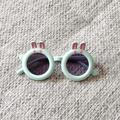 Korean version of little rabbit children's sunglasses, girl baby sunglasses, cute, silly, cute, fun, fashionable boy sunglasses