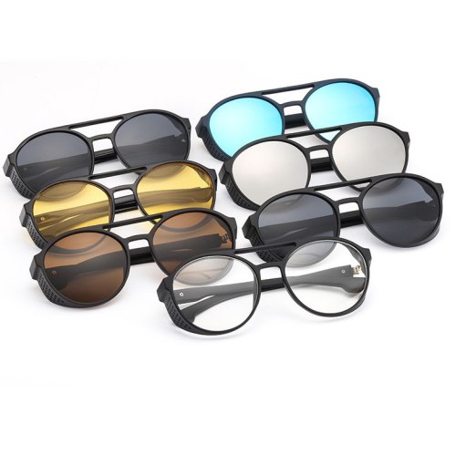 Cross border New Punk Retro Sunglasses Matte Quality Sunglasses New Men's and Women's Sunglasses