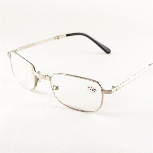 Floor stall zipper folding presbyopia glasses metal farsightedness glasses frame resin lenses presbyopia glasses