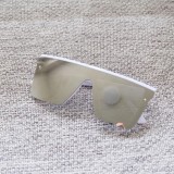 New European and American conjoined lenses, children's sunglasses, trendy square, boys and girls, baby sunglasses 3113