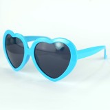 Children's candy colored love sunglasses with concave shape for boys and girls, candy glasses for graduation photos, props, sunglasses