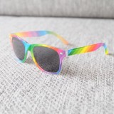 New Retro Rice Nail Rainbow Children's Sunglasses Colorful Glasses Fashion Advertising Gift Promotion Sunglasses in Stock Batch
