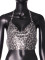 Leopard print silver