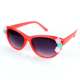 New Fashion Flower Children's Sunglasses Baby Sun Visor Cat Eye Sunglasses Cartoon Glasses 2064