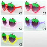 Cross border New Strawberry Children's Mirror Cartoon Style Set Sunglasses Baby Sunglasses 3001