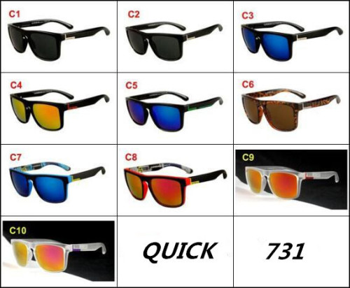AliExpress European and American Color Film Men's and Women's Sunglasses QS Fashion Sports Outdoor Sunglasses Colorful Glasses 731